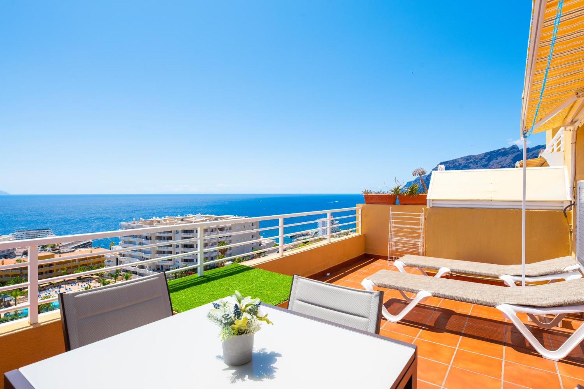 Panomaric Sea View - Sol Apartment Puerto de Santiago  Buitenkant foto